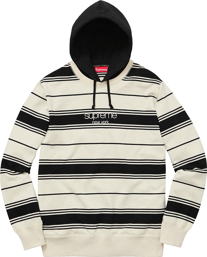 Striped Hooded Crewneck view 2